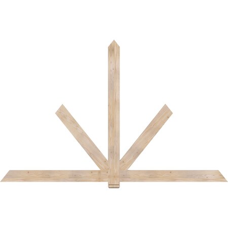 Ekena Millwork Kennewick Smooth Timber Gable Bracket, Douglas Fir, 108"W x 68"H x 1 1/2"D x 5 1/2"F, 15/12 Pitch GBW108X68X0206KEN00SDF